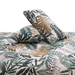 Multi Leafy Double Quilt Cover 90x96" Cotton
