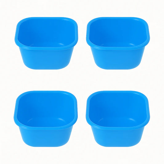 (Pack of 4) Blend Mini Plastic Bowls – 400 ml (Assorted) | Multipurpose Snack & Serving Bowls
