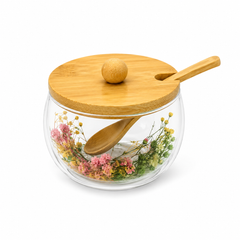 Sugar Bowl with Lid & Spoon