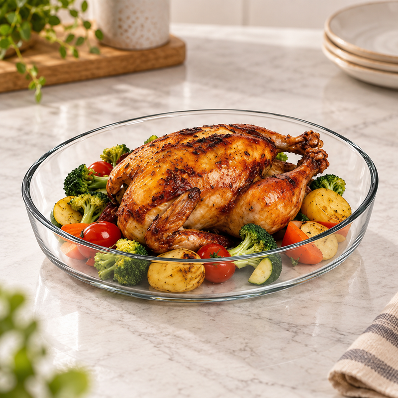 Round Glass Dish 12 Inch / 302 mm – 1Pc