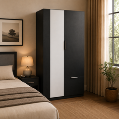 Carter 2 Door Wardrobe Black+2009