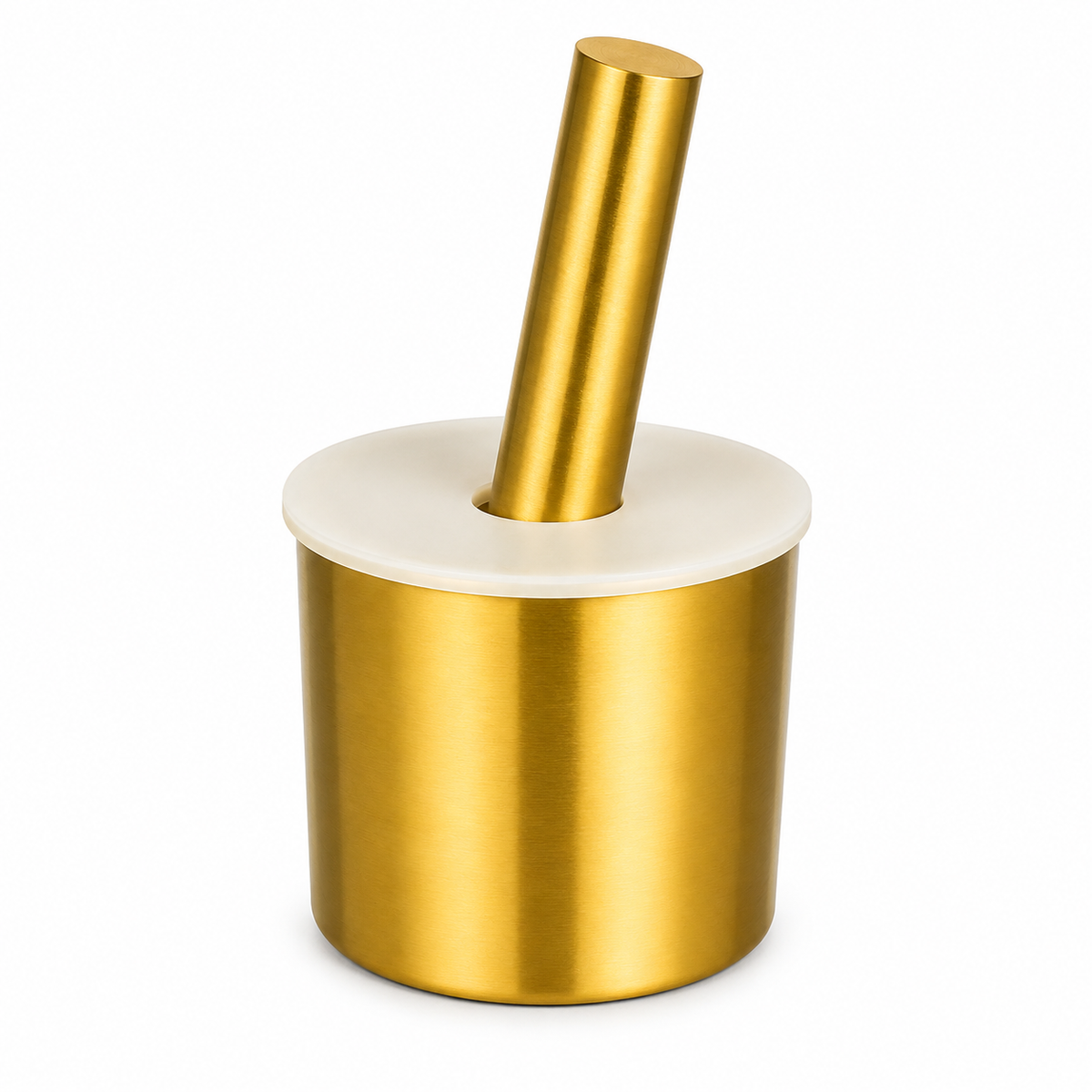 Golden Cylinder Mortar & Pestle