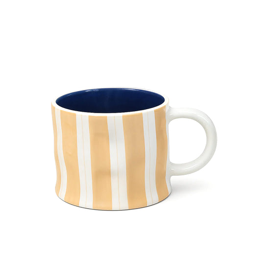 Striped Pattern Mug Collection 650ML – Ceramic Coffee & Tea Mugs