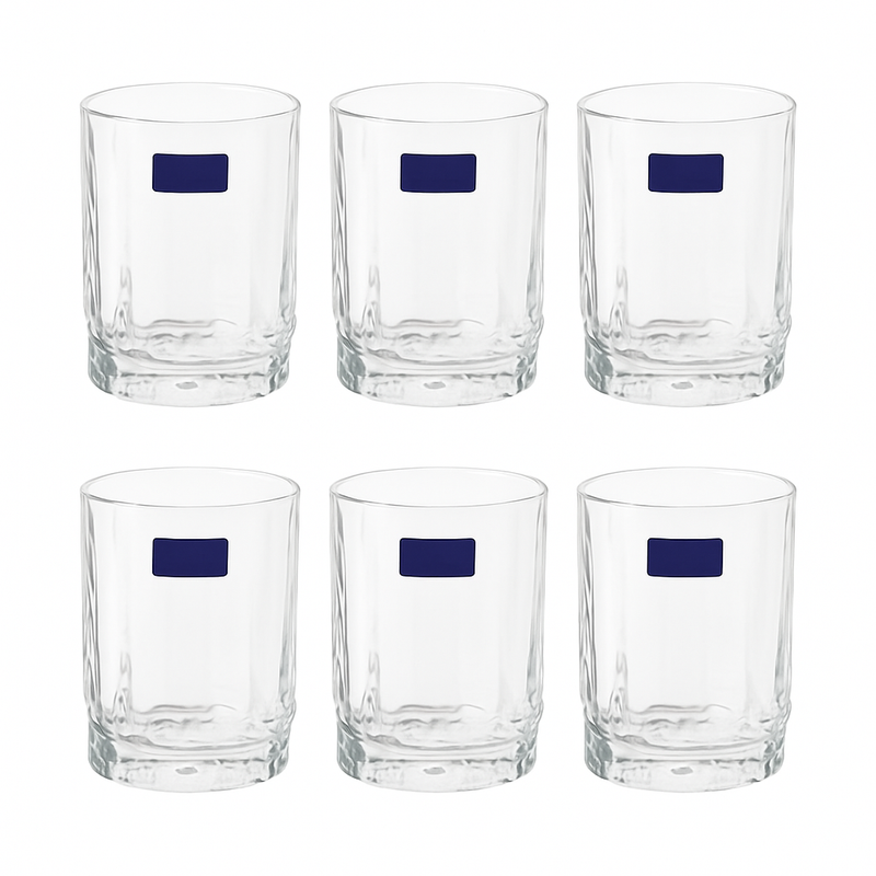 Premium Textured Tumbler Glass 285 ml - Habitt