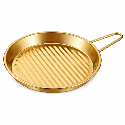 Golden Multipurpose Serving Grill Plate  20 cm | 23 cm