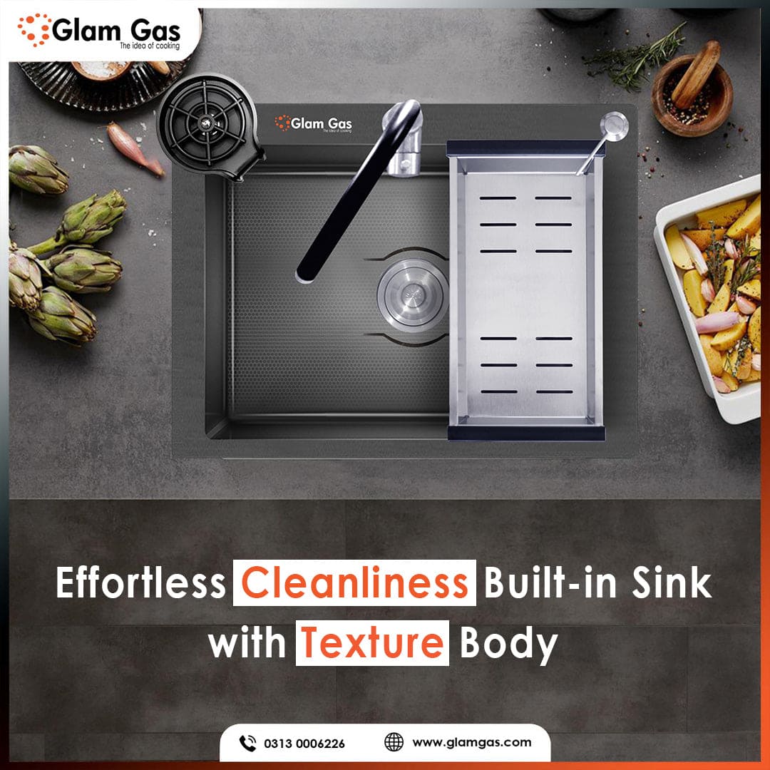 Online Buy Now The GlamGas Sink Lifestyle 11 BK (Texture) in Pakistan