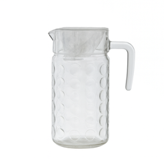 1850 ml Clear Glass Beverage Jug – Large-Capacity Drink Pitcher with Handle & Easy-Pour Spout (1 Pc)