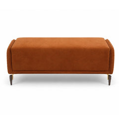 Clara Bed Setti | Luxury Upholstered Bedroom Bench with Metal Accent Legs - Habitt