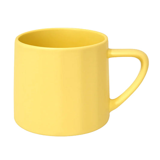 420ML Matte Pastel Ceramic Mugs – Yellow, Grey, Pink & Purple