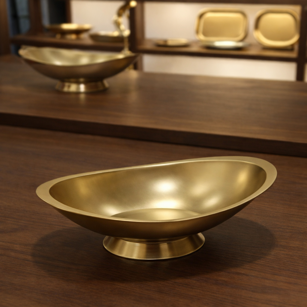 Golden Food Bowl – 17 cm | 23 cm