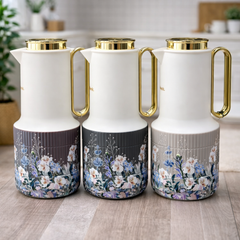 Vacuum Flask 1 LTR (Beige, Grey, Brown) - Habitt