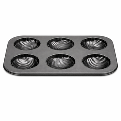 6 Hole Baking Tray – Non-Stick Muffin & Cupcake Pan - Habitt