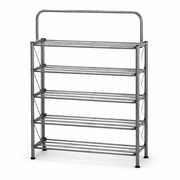Foldable Shoe Rack with Wall Hanging – 4 Tier / 5 Tier Space Saving Shoe Organizer - Habitt