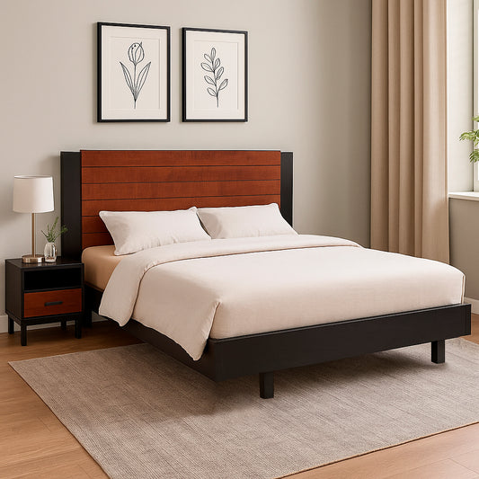 Morris X bed with 2 side tables