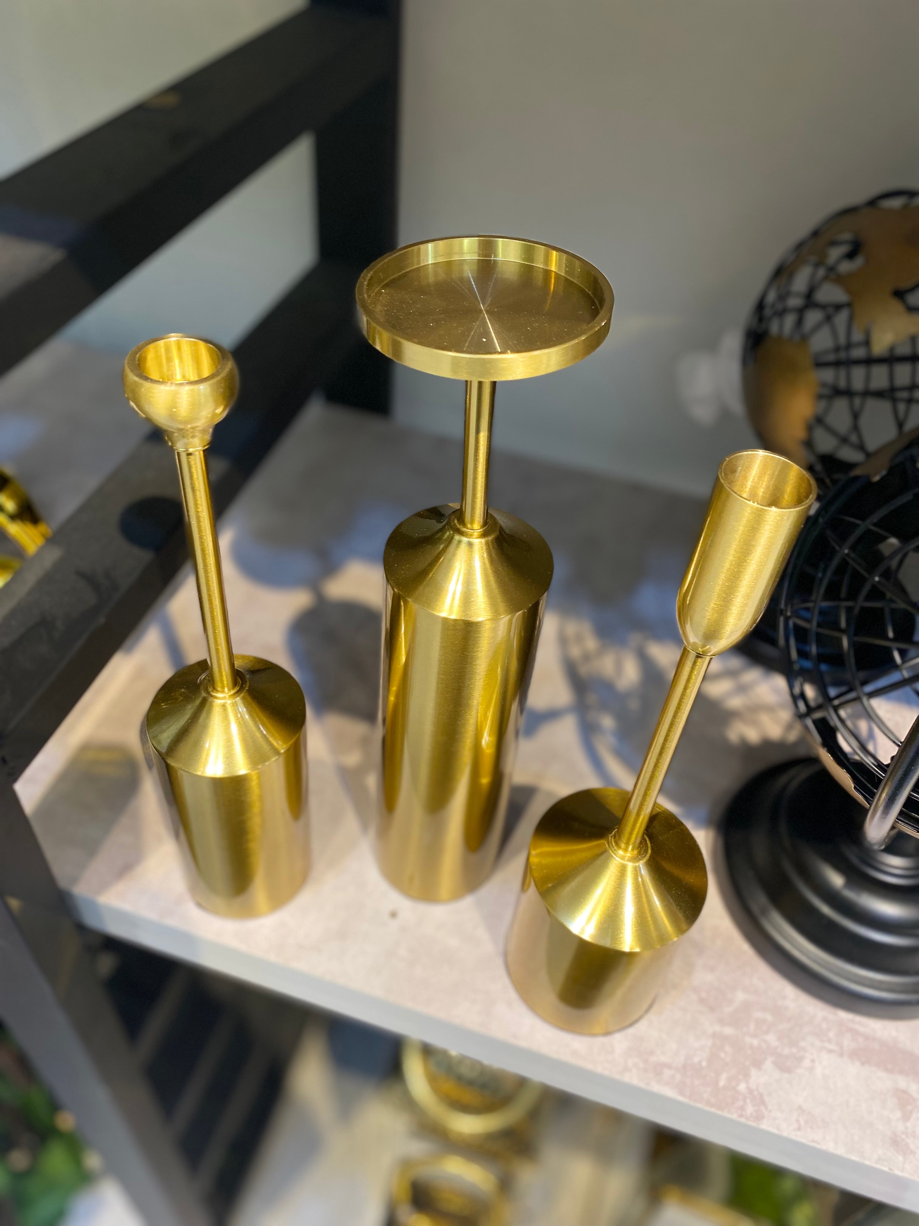Brass High quality Candle Stands 6pcs