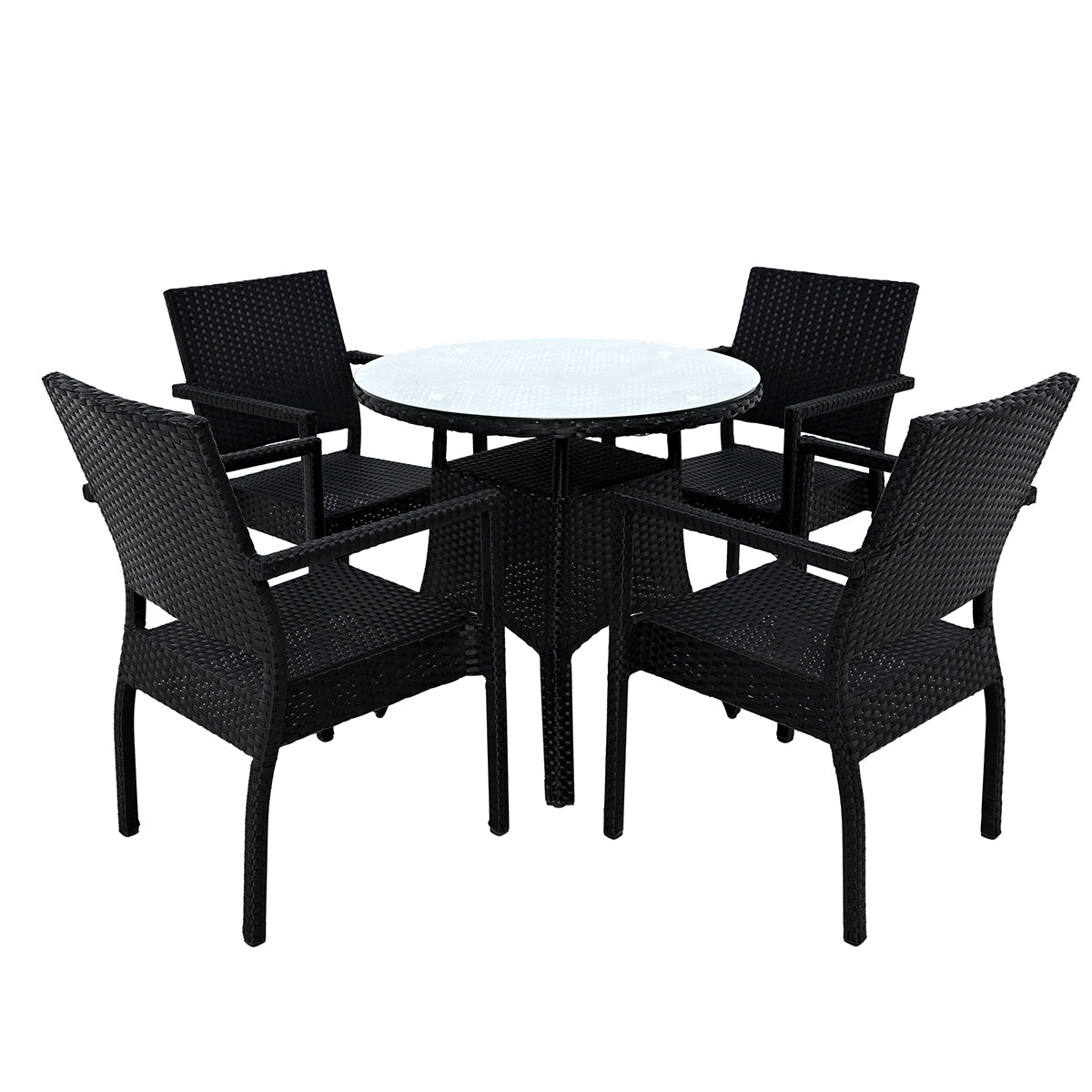 4 Humans Table Timber 4 Person Dining - Habitt