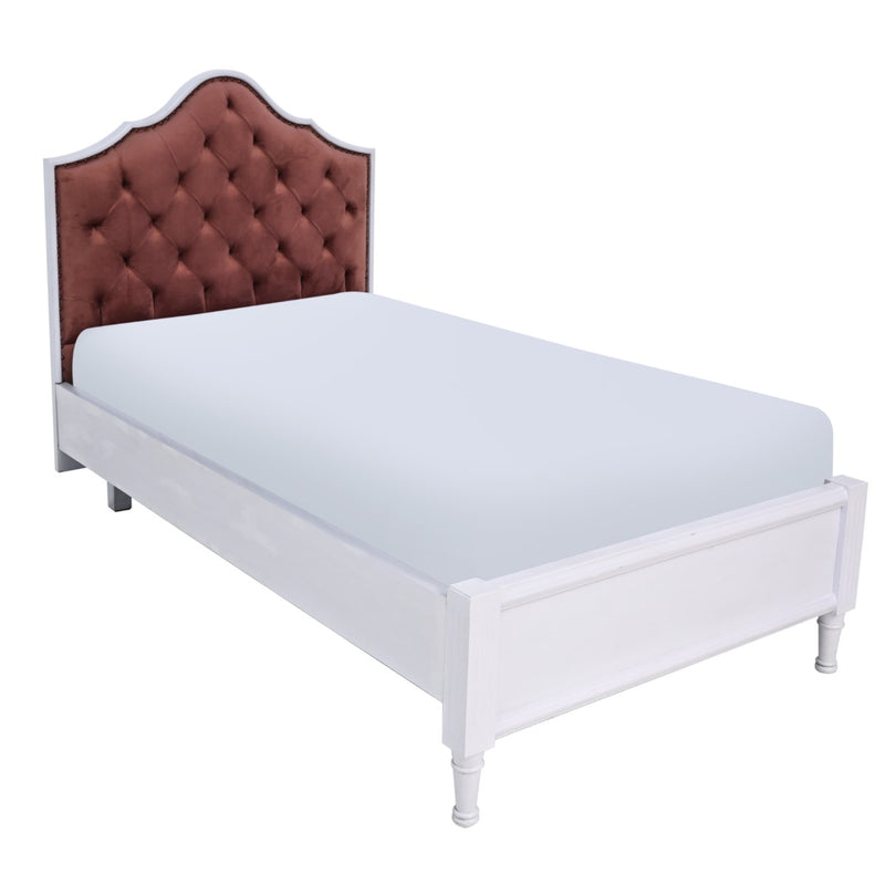 Ethereal white Single Bed