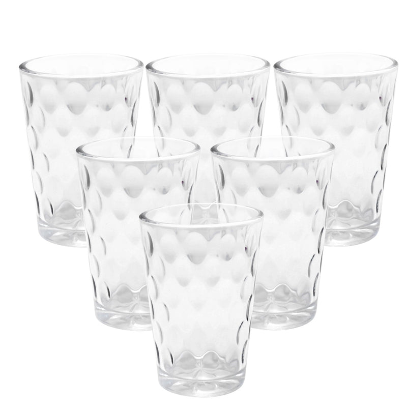 6Pcs Glass Set Bubble 160ML GG-230-B