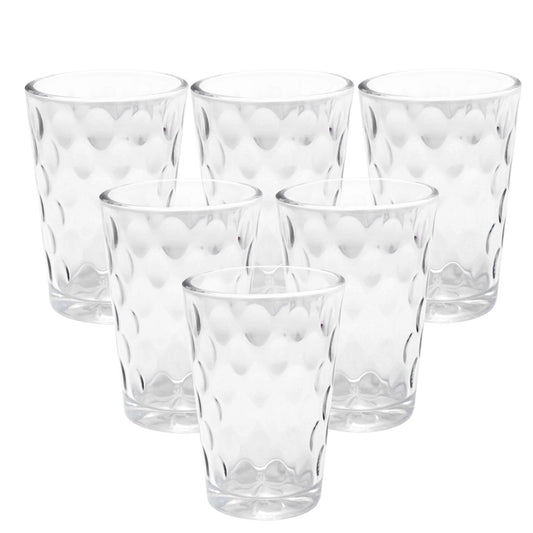 6Pcs Glass Set Bubble 160ML GG-230-B