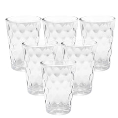 6Pcs Glass Set Bubble 160ML GG-230-B