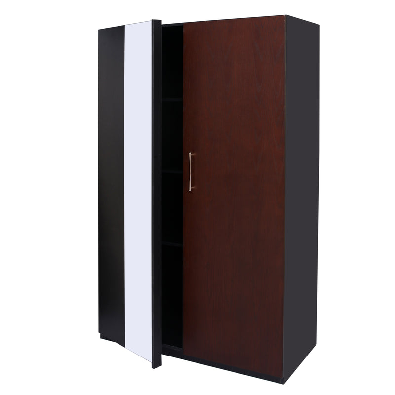 Ozmane Dark Tune 2 Door Wardrobe - Habitt