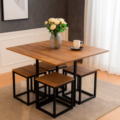 Finn dining with 4 Stool