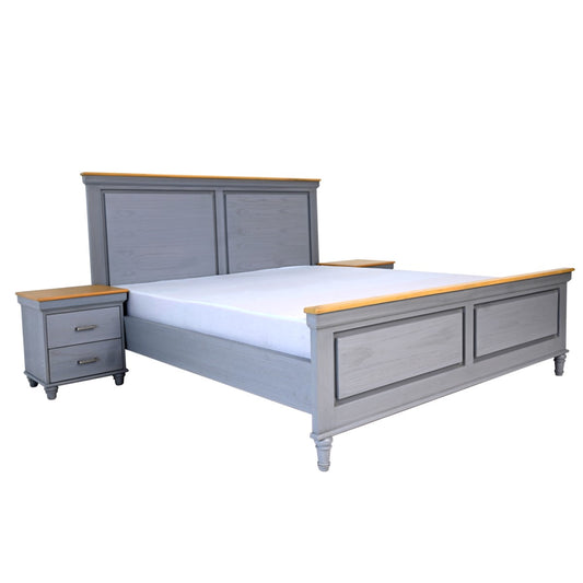 Patric N King Size Bed with 2 Side Tables 1200