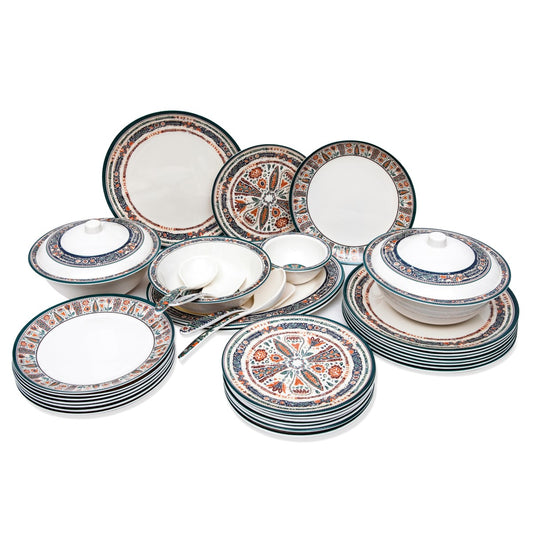 43PCS 8 Person Dinner Set Multi Flora - Habitt