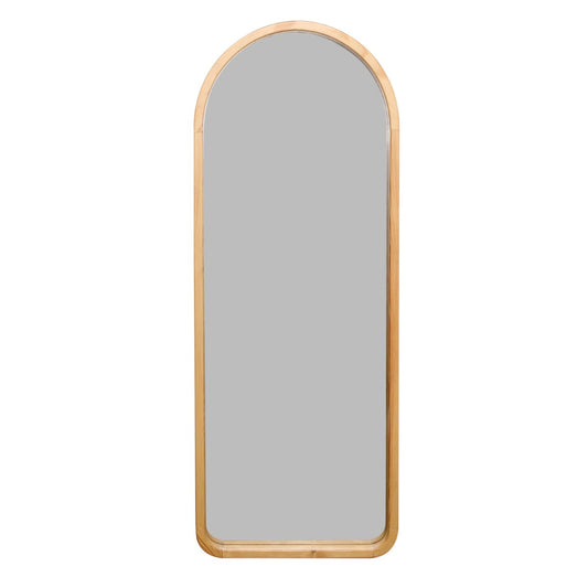 RIA Wall Mirror – Modern Full-Length Arch Mirror with Wooden Frame