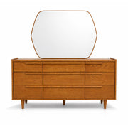 Nora Wooden Dresser | Modern Bedroom Storage Dresser with Mirror - Habitt