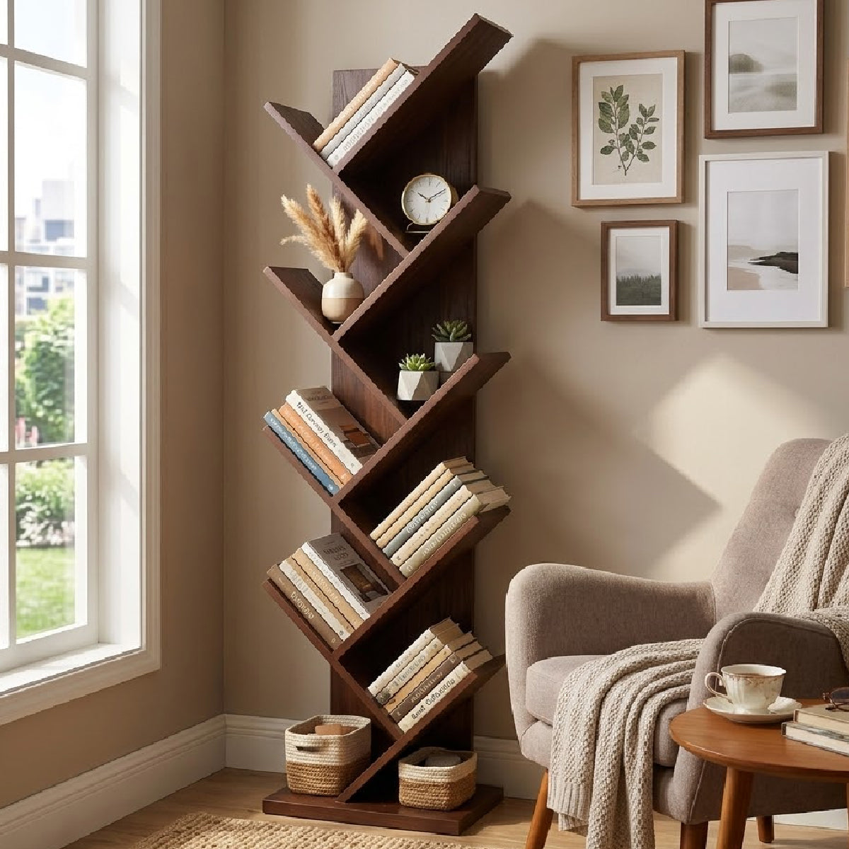 Austere BooK Shelf - Brown - Habitt