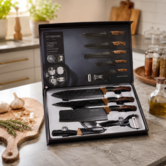 6-Piece Knife Set with Gift Box – Kitchen Cutting & Food Preparation Knife Set | Premium Kitchen Tools & Accessories