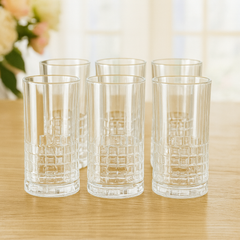 Break-Design Clear Glass Premium Heavy Base Drinkware