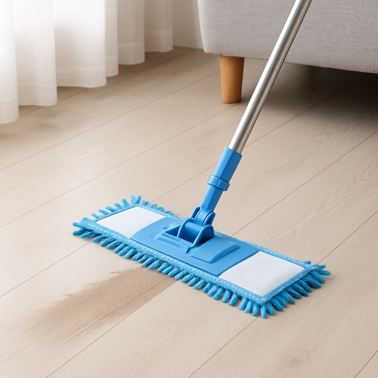 1Pc Premium Microfiber Dry Mop – Lightweight Flat Mop for Hardwood, Tile & Laminate Floors