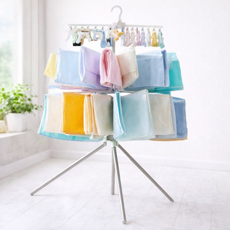 Laundry Dryer Rack – Foldable Multi-Tier Clothes Drying Stand