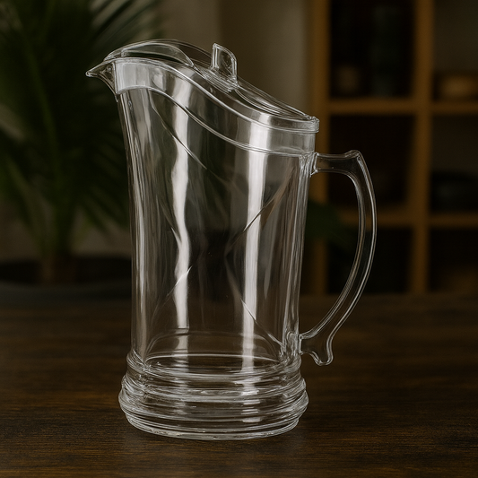 Cobra-Design Clear Glass Jug Premium Beverage Server