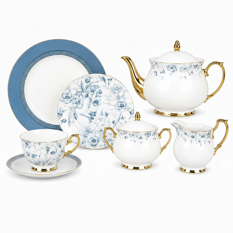 Classic 24-Piece Tea Set | Stylish Tea & Serving Collection