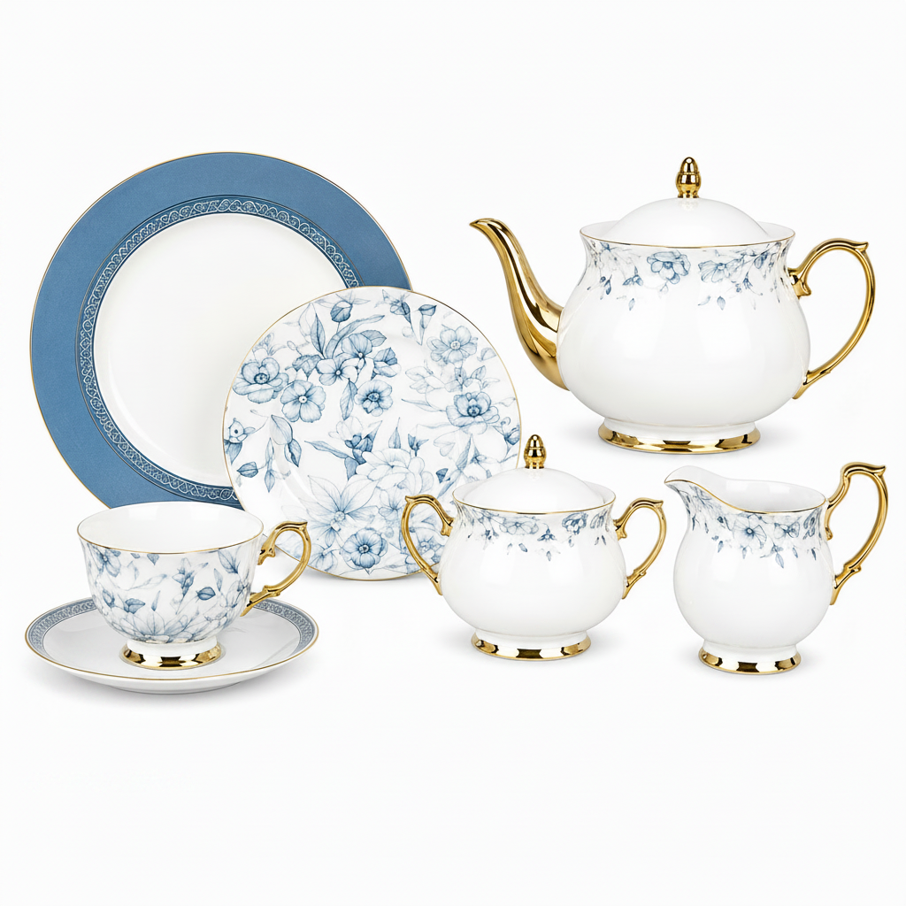 Classic 24-Piece Tea Set | Stylish Tea & Serving Collection