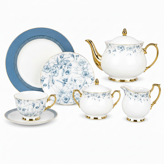Classic 24-Piece Tea Set | Stylish Tea & Serving Collection