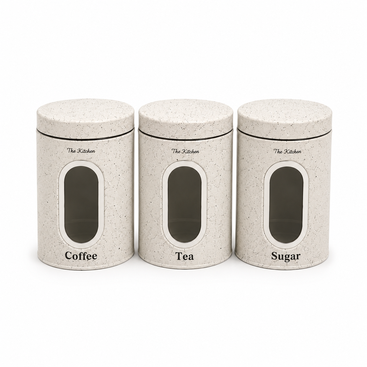 3-Piece Canister Set – White