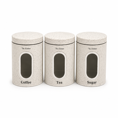 3-Piece Canister Set – White