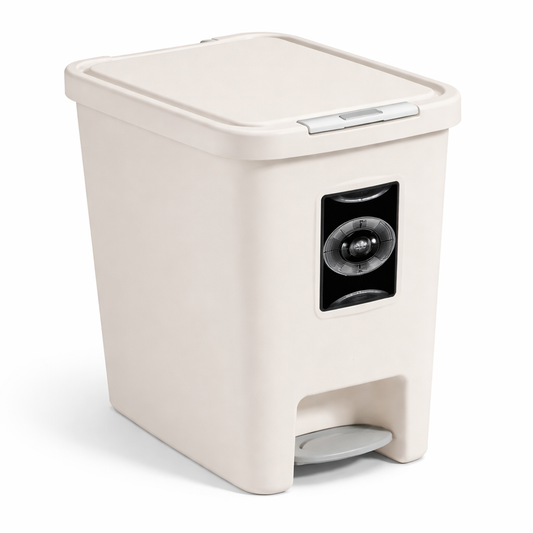 Square Pedal Trash Bin – Modern Step-On Dustbin 8L, 10L & 15L - Habitt