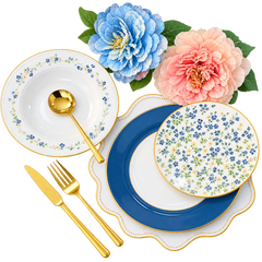 18 PCS Premium Plate Set – Elegant Dining Tableware Collection