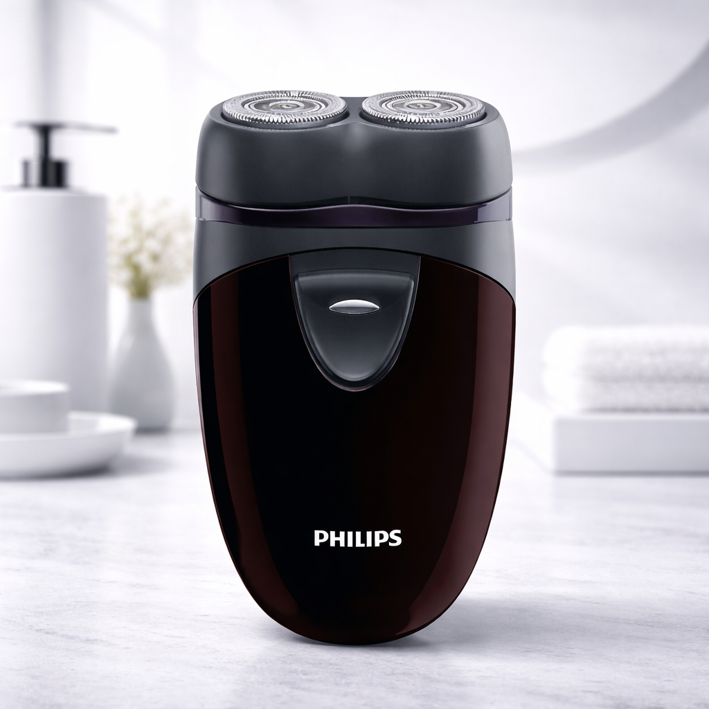 Philips PQ206 Men’s Electric Shaver | Compact Cordless Rotary Shaver for Everyday Grooming