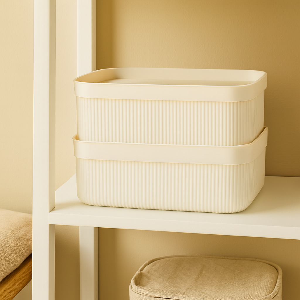 ALESTA JEWELRY ORGANIZER BOX – Elegant Ribbed Storage for Accessories