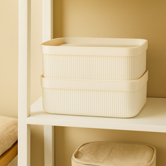 ALESTA JEWELRY ORGANIZER BOX – Elegant Ribbed Storage for Accessories