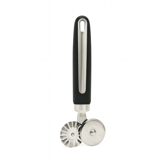 2-in-1 Stainless Steel Pizza Cutter Wheel & Server – Ergonomic Handle for Effortless Cutting & Serving