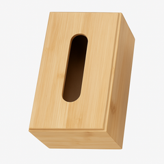 Wooden Tissue Box – Simple Rectangle Tissue Holder for Home, Office & Bathroom