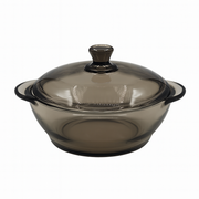 Smoke Glass Casserole with Lid – Heat-Resistant Cooking & Serving Dish (750 ml / 1 L / 1.5 L) - Habitt