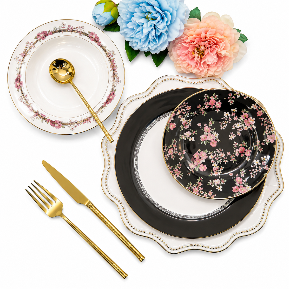 Elite 18-Piece Plate Set | Complete Tableware Set for Stylish Dining